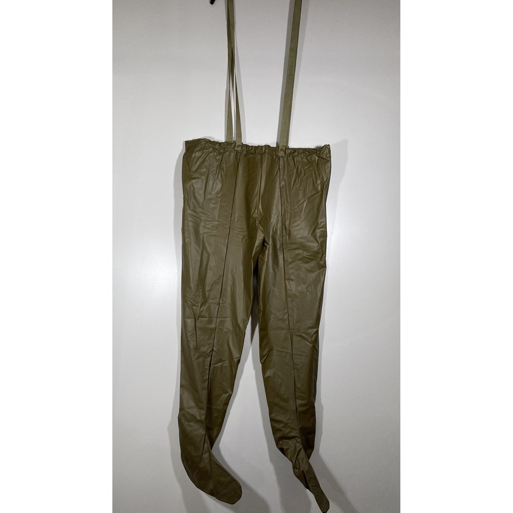 Sportsman Stockinfoot Wadder Pants Size Small Green Fishing *see Description